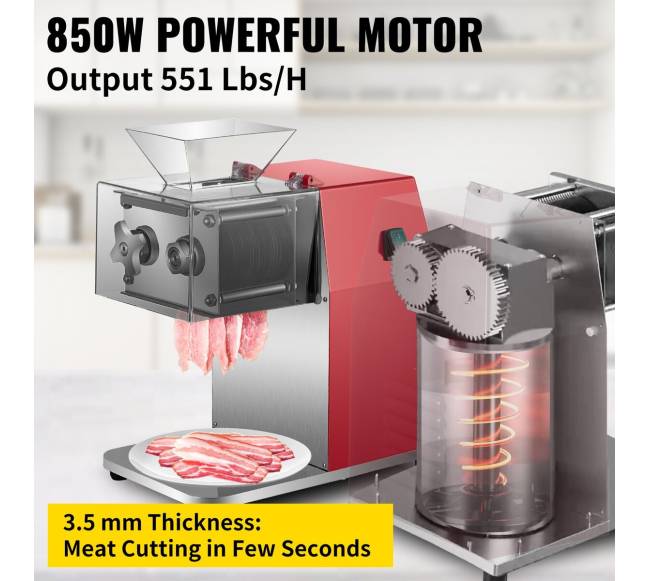 Komercinė mėsos pjaustymo mašina, 250 kgval. 850W2