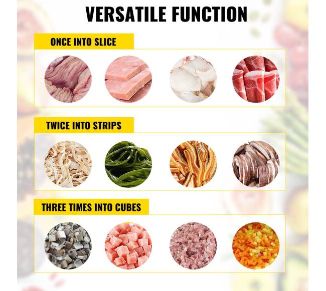 Komercinė mėsos pjaustymo mašina, 250 kgval. 850W6