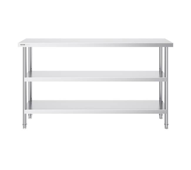 Nerūdijančiojo plieno maisto ruošimo stalas 35x152 cm10