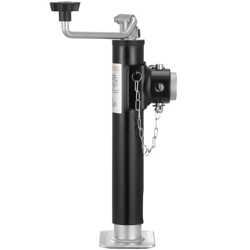 Priekabos domkratas suvirinamu vamzdiniu laikikliu0