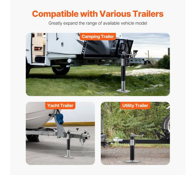 Priekabos domkratas suvirinamu vamzdiniu laikikliu5