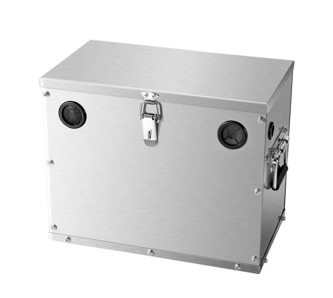 Automobilio akumuliatoriaus dėžė iš nerūdijančio plieno0