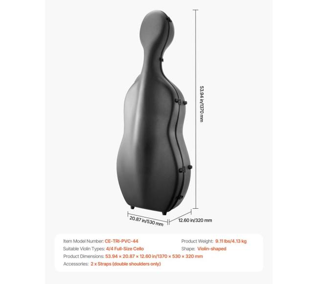 Kompozito 44 dydžio violončelės dėklas6