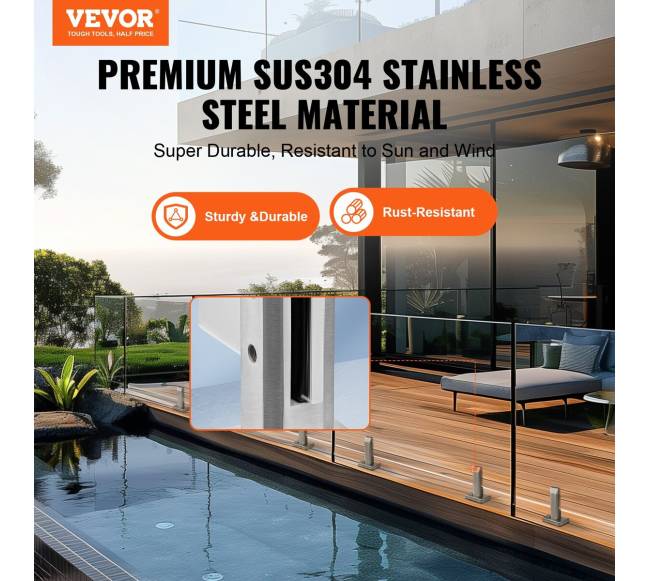 Stiklo laikiklis 10 vnt aikštinis 8-12mm stiklas sidabrinis1