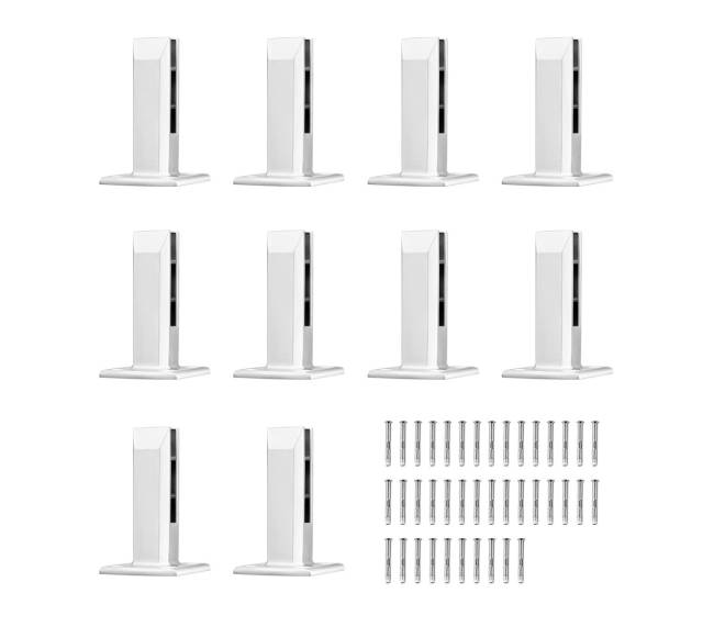 Stiklo laikiklis 10 vnt aikštinis 8-12mm stiklas sidabrinis8