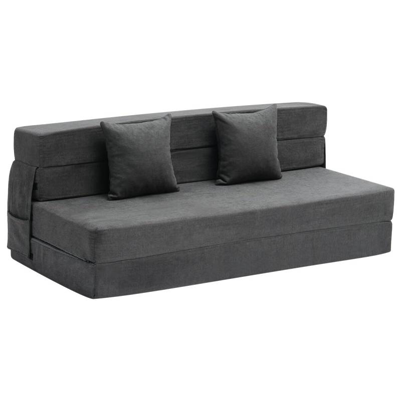 Sulankstoma sofa-lova 3-in-1 su pagalvėmis pilka0