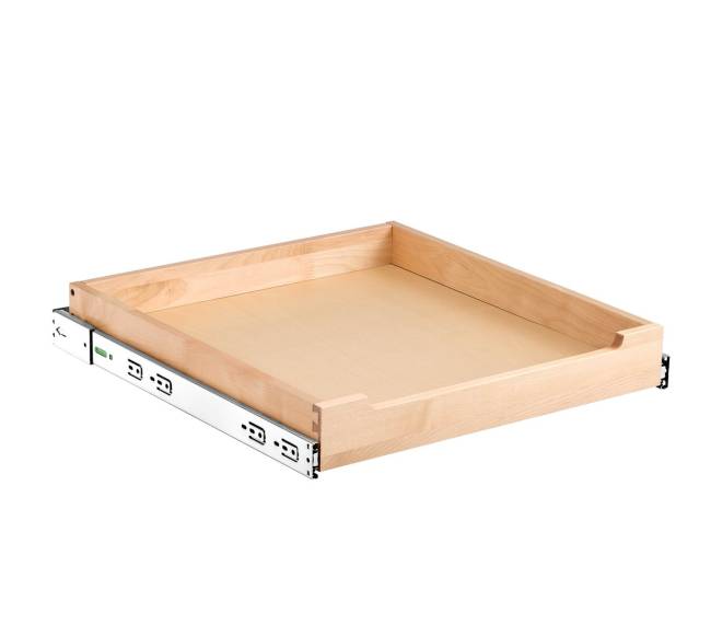 Ištraukiama lentyna spintai, medinė 51x53cm8