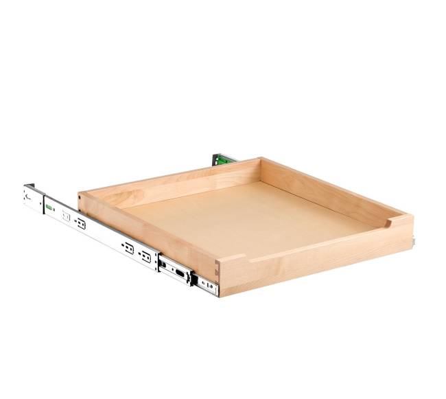 Ištraukiama lentyna spintai, medinė 51x53cm9