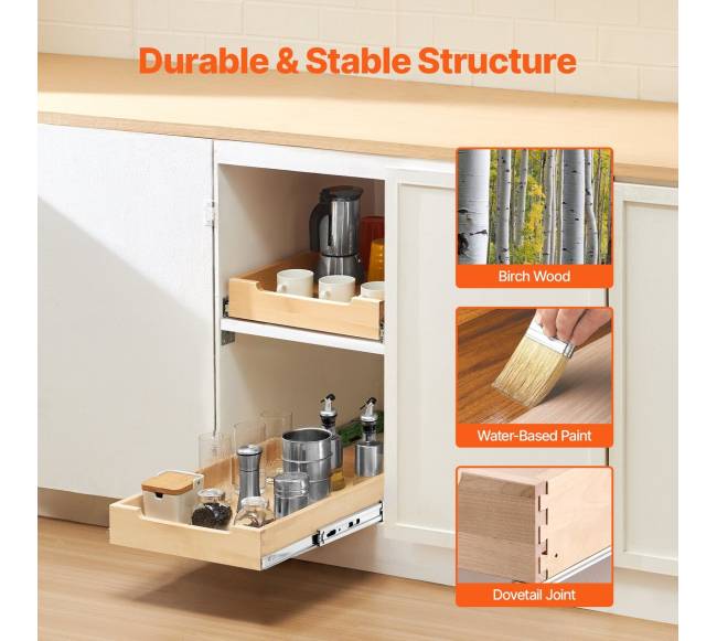 Ištraukiama spintos lentyna su švelniu uždarymu 35x53 cm1