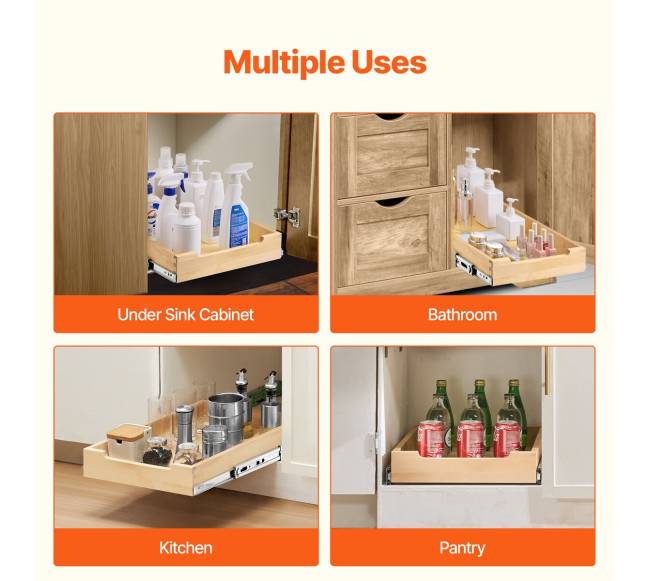 Ištraukiama spintos lentyna su švelniu uždarymu 35x53 cm5