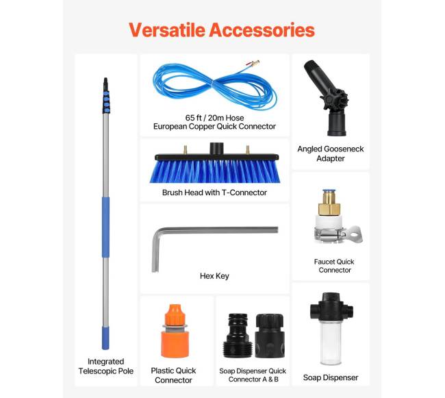 7.3 m teleskopinis saulės baterijų valymo stulpas5