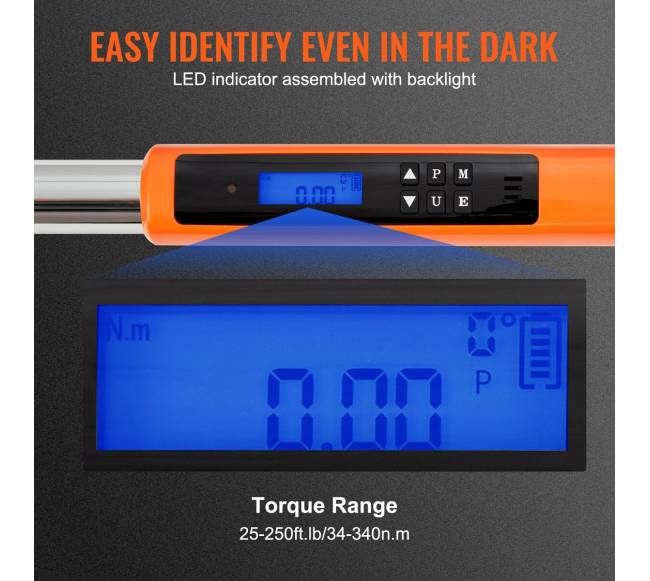 Skaitmeninis sukimo momento raktas 12"3