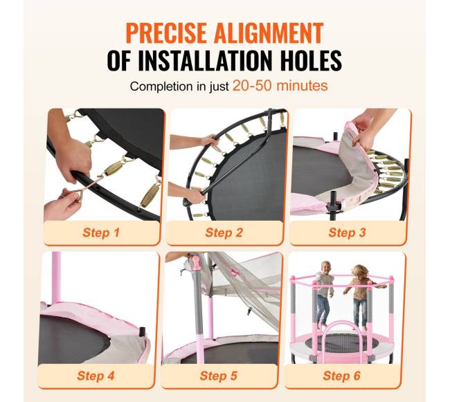 Vaikiškas 154 cm batutas su tinklu5