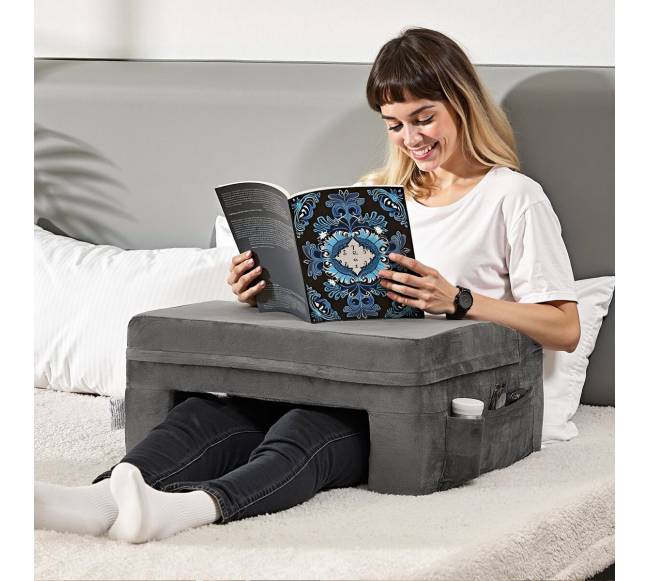 Skaitymo pagalvė su kišenėmis ir laikikliu7