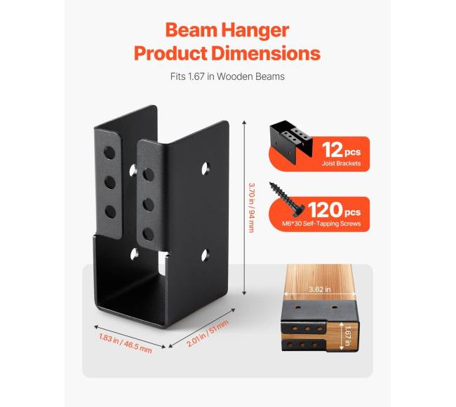 12 paslėpti sijos laikikliai, 49x92 mm1