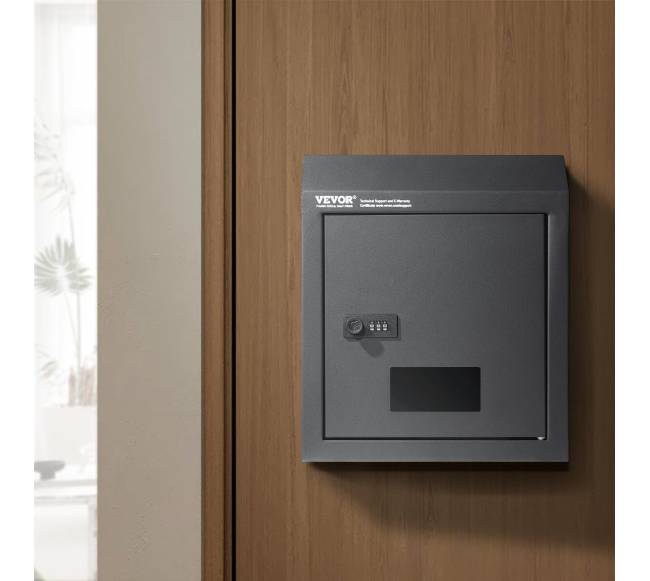 Prakiškite raktų dėžutė su kombinacine spyna tamsiai pilka7