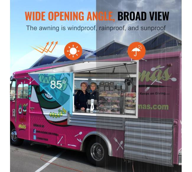 Maisto gaminimo langas su stogeliu 155 cm x 91 cm3