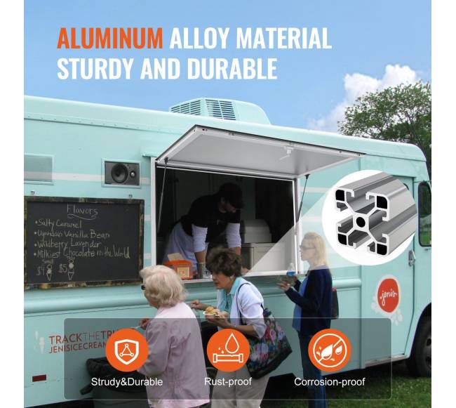 Maisto gaminimo langas su stogeliu 155 cm x 91 cm4