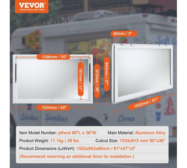 Maisto gaminimo langas su stogeliu 155 cm x 91 cm6