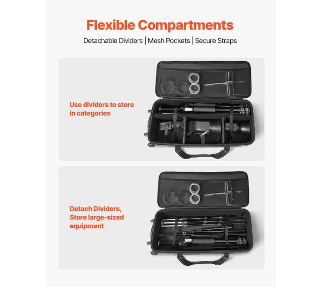 Studijos įrangos vežimėlio krepšys 91 x 30 x 35,5 cm5