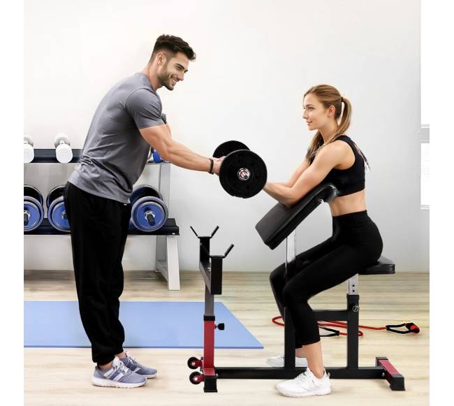 Reguliuojama bicepsų suolelis namams7