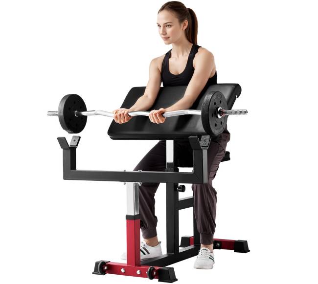 Reguliuojama bicepsų suolelis namams9