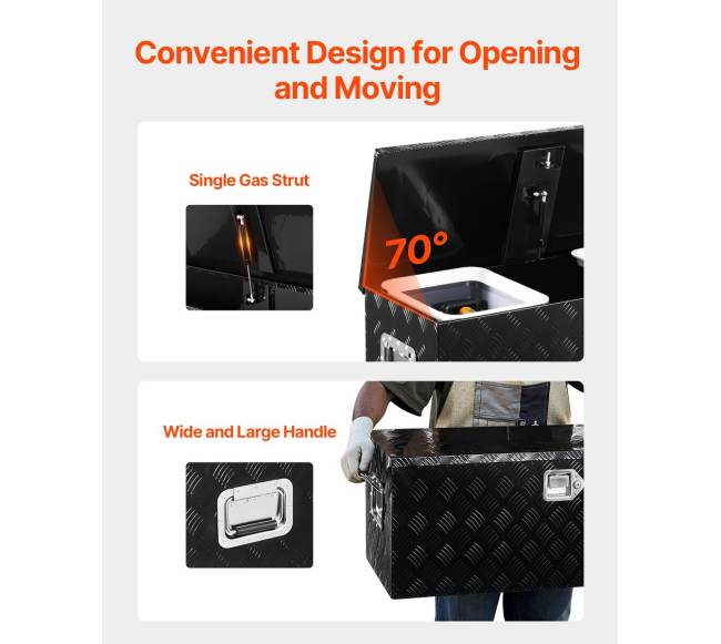 Juoda aliuminio įrankių dėžė pikapui5