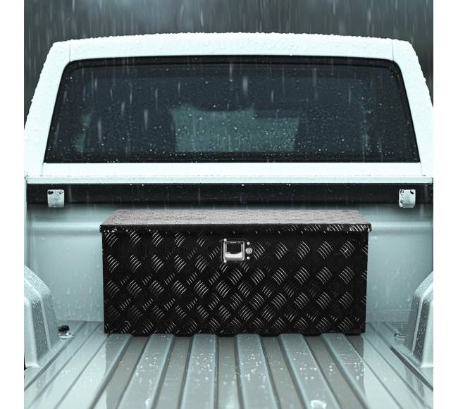 Juoda aliuminio įrankių dėžė pikapui7