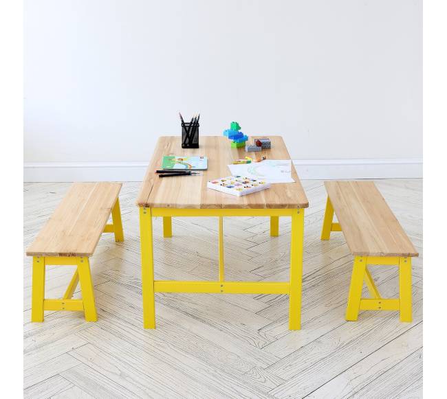 Vaikų stalas ir suoliukai kūrybai7