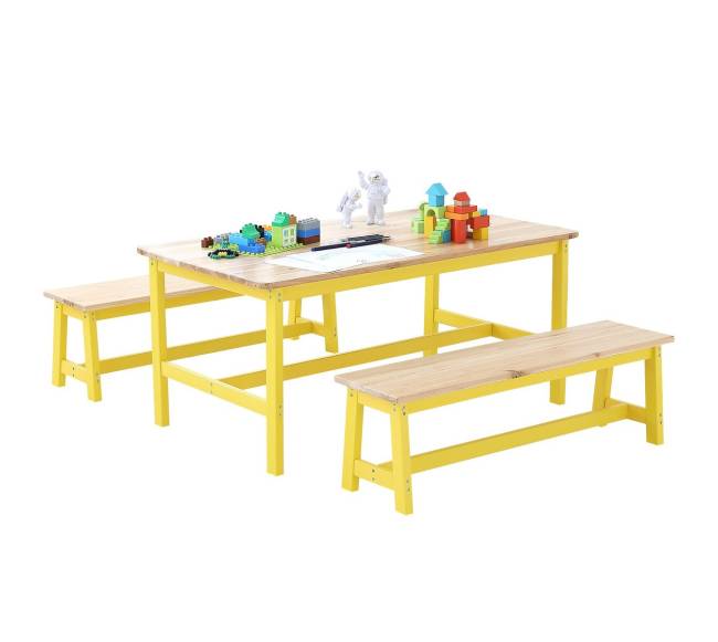 Vaikų stalas ir suoliukai kūrybai8