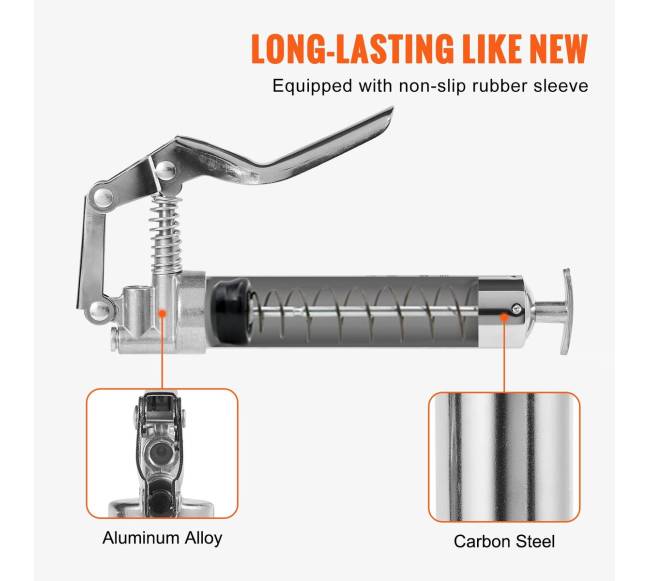 Pistoletinis tepalo švirkštas 3500 PSI, 120 ml2