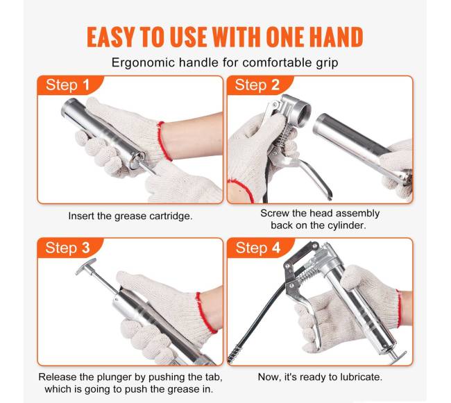 Pistoletinis tepalo švirkštas 3500 PSI, 120 ml4