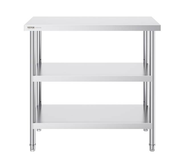 Nerūdijančio plieno virtuvinis stalas 45x91 cm10