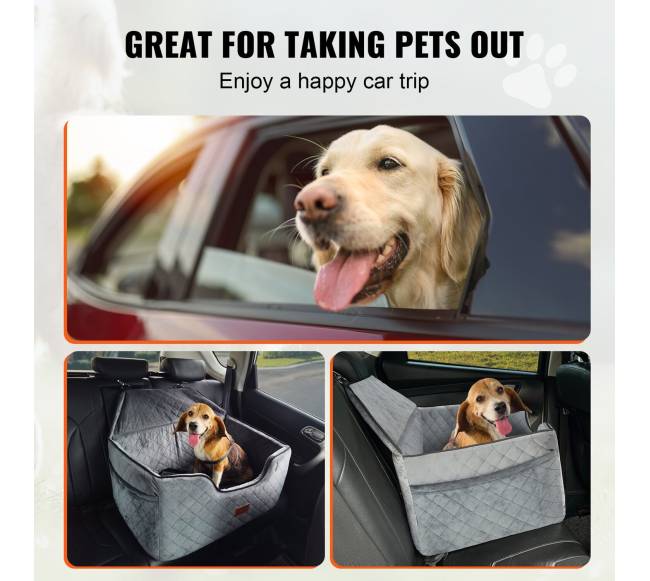 Šuns automobilinė kėdutė iki 25 kg pilka5