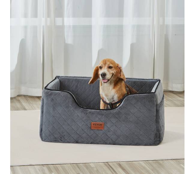 Šuns automobilinė kėdutė iki 25 kg pilka7