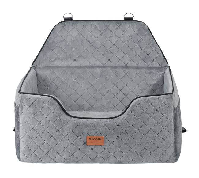 Šuns automobilinė kėdutė iki 25 kg pilka9