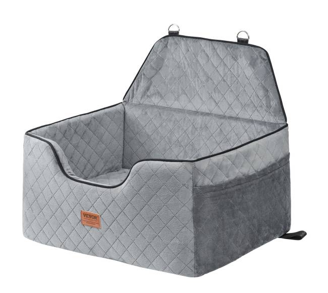 Šuns automobilinė kėdutė iki 25 kg pilka10