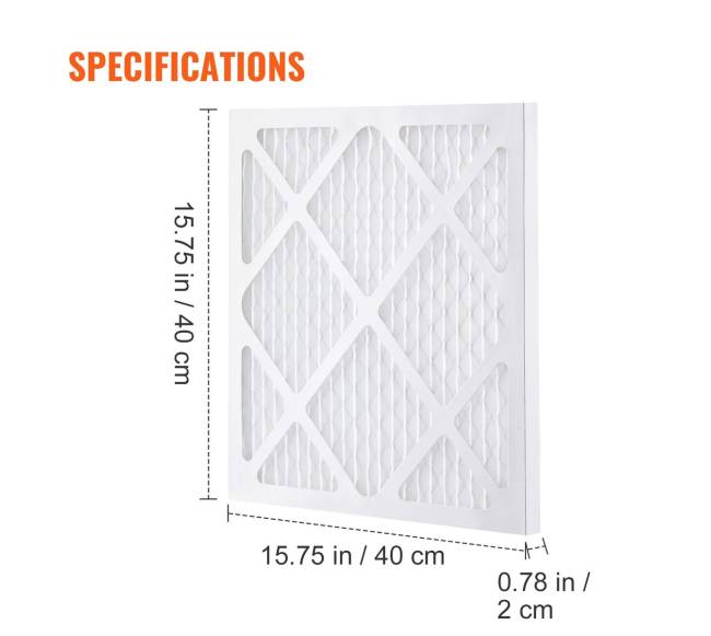 Apsauginiai prefiltrai, 5vnt., 40x40 cm3