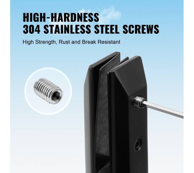 Stiklo spaustukai 10 vnt kvadratinis laikiklis5