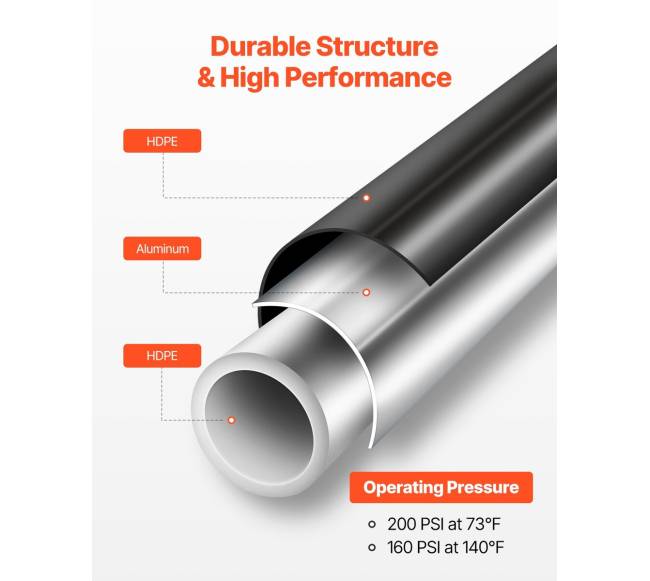 Oro kompresoriaus linijos komplektas 34 x 60,96 m, juodas4