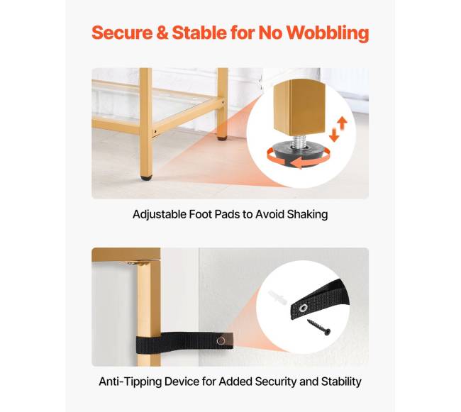 Trijų pakopų stiklinis konsolinio tipo staliukas5