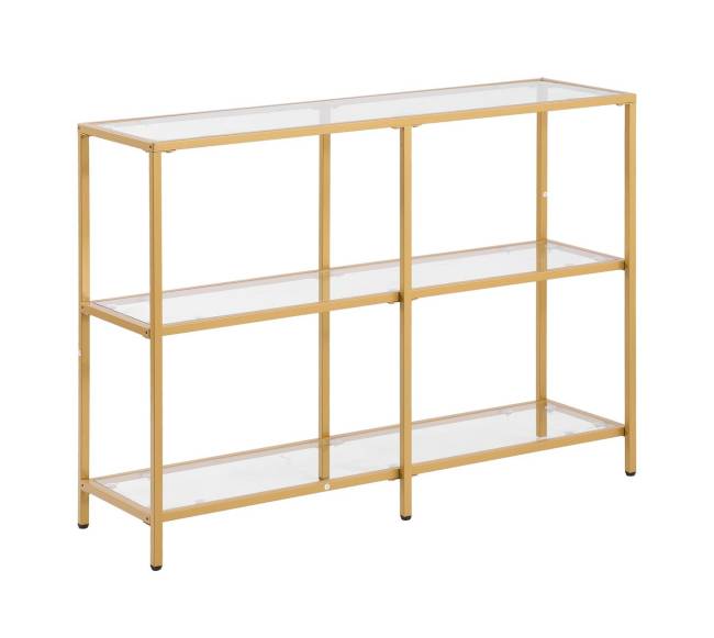 Trijų pakopų stiklinis konsolinio tipo staliukas8