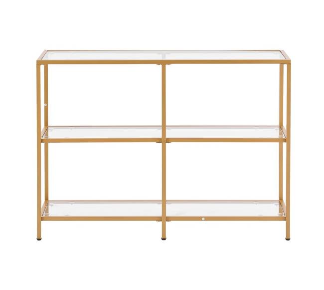 Trijų pakopų stiklinis konsolinio tipo staliukas9