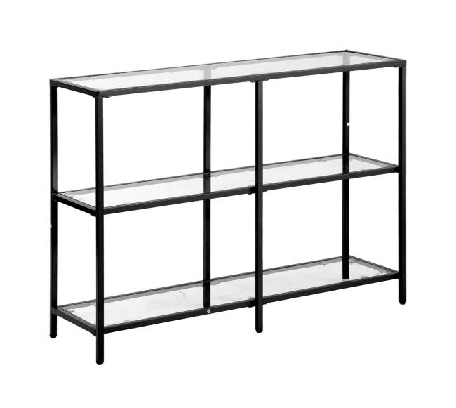 Trijų aukštų stiklinis konsolinis stalas8