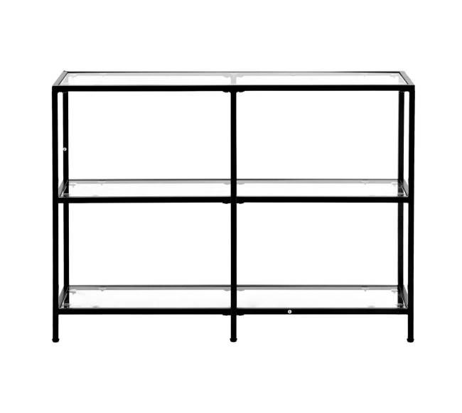 Trijų aukštų stiklinis konsolinis stalas9