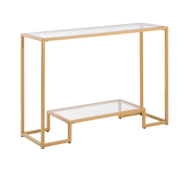 Dviejų aukštų stiklinis konsolinės stalas8