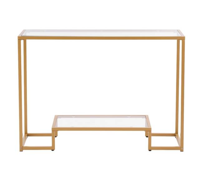 Dviejų aukštų stiklinis konsolinės stalas9