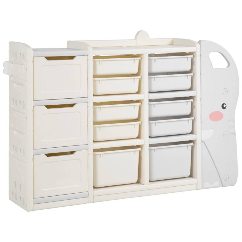 Vaikiška 4 dalių žaislų laikymo lentyna0