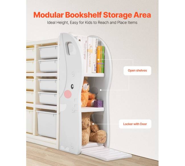 Vaikiška 4 dalių žaislų laikymo lentyna3