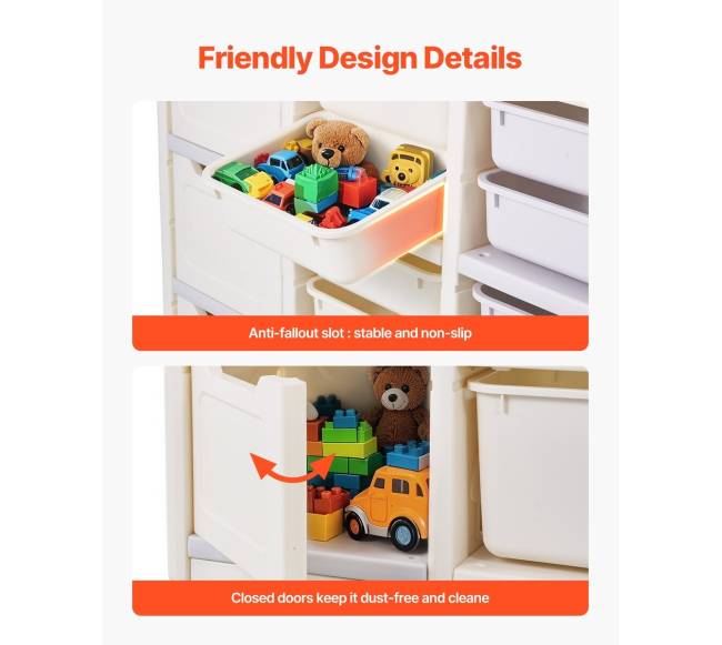 Vaikiška 4 dalių žaislų laikymo lentyna5